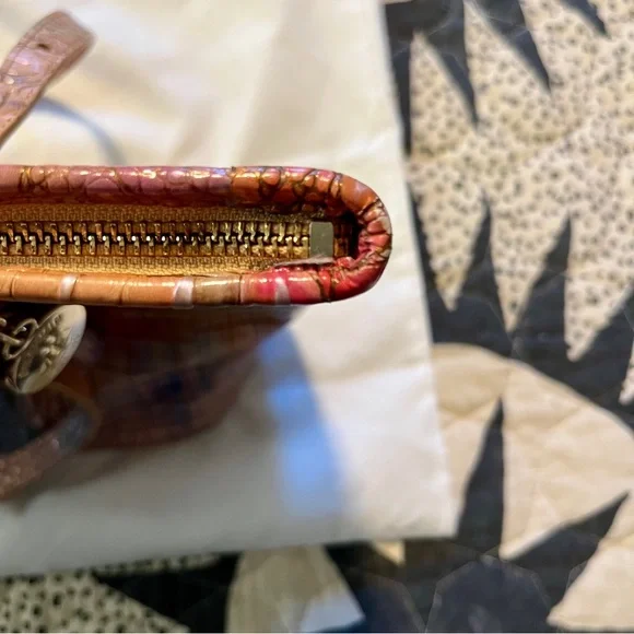 Brahmin Multicolor Croc-Embossed Tote - Picture 8 of 16